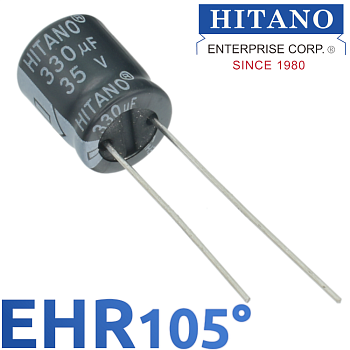 330мкФ 35В (10x12,5) EHR-105C Конденсатор электролитический