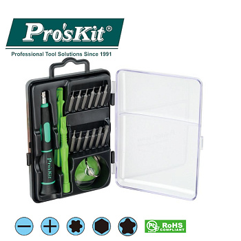 SD-9314 Pro'sKit Набор для продукции Apple (присоска, открыватели, сменные биты)