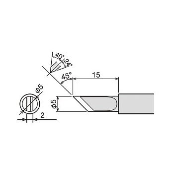 PX-60RT-5K жало (d6.5х26мм) GOOT