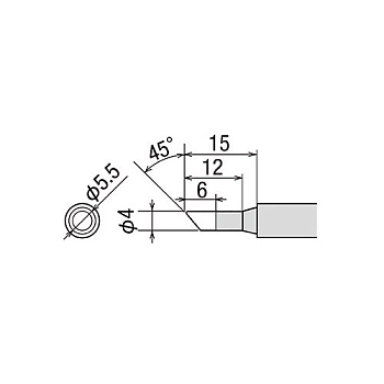 PX-2RT-4CR жало (d7х37мм) GOOT