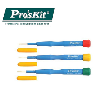 1PK-034ND Pro'sKit Отвертка с керамическим наконечником (- 0,4х2,0мм)