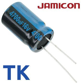 4700мкФ 16В (16x26) TKR-105C Конденсатор электролитический