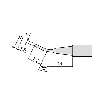 PX-60RT-1.8H жало (d6.5х26мм) GOOT