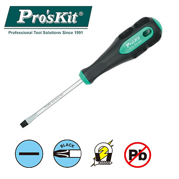 SD-207A Pro'sKit Отвертка Pro-soft (- 6, 6х100мм, 221мм)