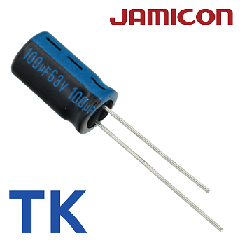 100мкФ 63В (8x14) TKR-105C  Конденсатор электролитический