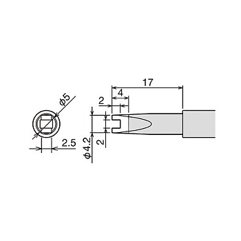 PX-60RT-RT жало (d6.5х26мм) GOOT