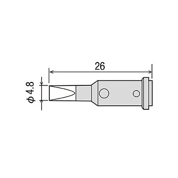 GP-510RT-4.8D жало для газового паяльника GOOT