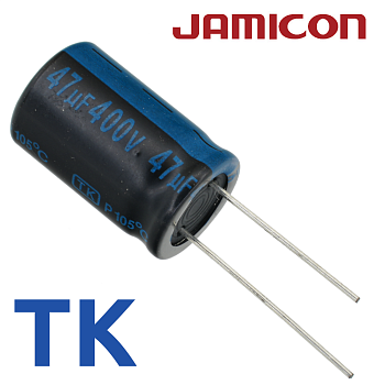 47мкФ 400В (16x25) TKR-105C Конденсатор электролитический