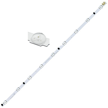 Светодиодная планка для подсветки ЖК панелей D2GE-320SC1-R0 (655мм, 9 линз, алюминиевое основание)