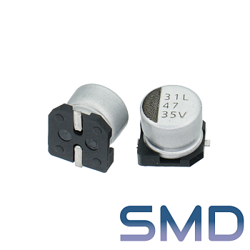 47мкФ 35В (6,3x5,5) SMD-монтаж Конденсатор электролитический